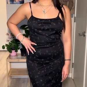 ✨Black Floral Maxi Dress 🌸